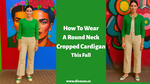 How to Wear a Round Neck Cropped Cardigan This Fall 🍂✨