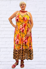 Demi Dress Sheer Flare Strappy Dress