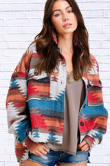 Abbey Aztec Cozy Jacket | A Unique and Stylish Take on the Classic Print