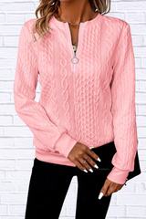 Quarter-Zip Long Sleeve Sweatshirt