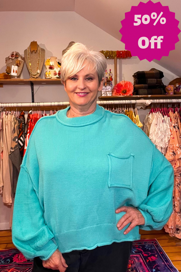 Davi & Dani Round-Neck  Sweater