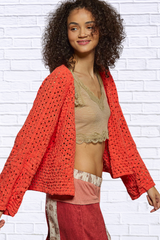 Open Front Cardigan with Crochet Patterns