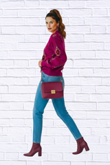 Umgee Boho Patterned Long Sleeve Sweater