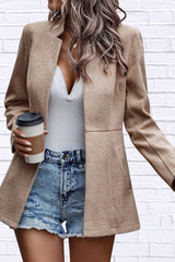 Open Front Long Sleeve Blazer