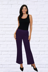 Jenna Elastic Waist Bootcut Pants
