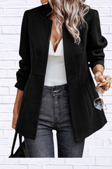 Open Front Long Sleeve Blazer