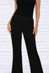 Jenna Elastic Waist Bootcut Pants