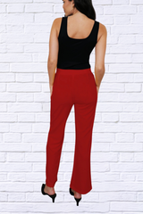 Jenna Elastic Waist Bootcut Pants