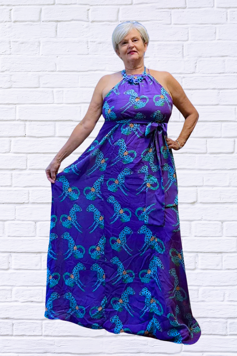 Sibella Maxi Chiffon Dress: Elegance in Every Step