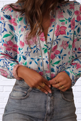 Alice Button Down Floral Long Sleeve Shirt