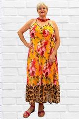 Demi Dress Sheer Flare Strappy Dress