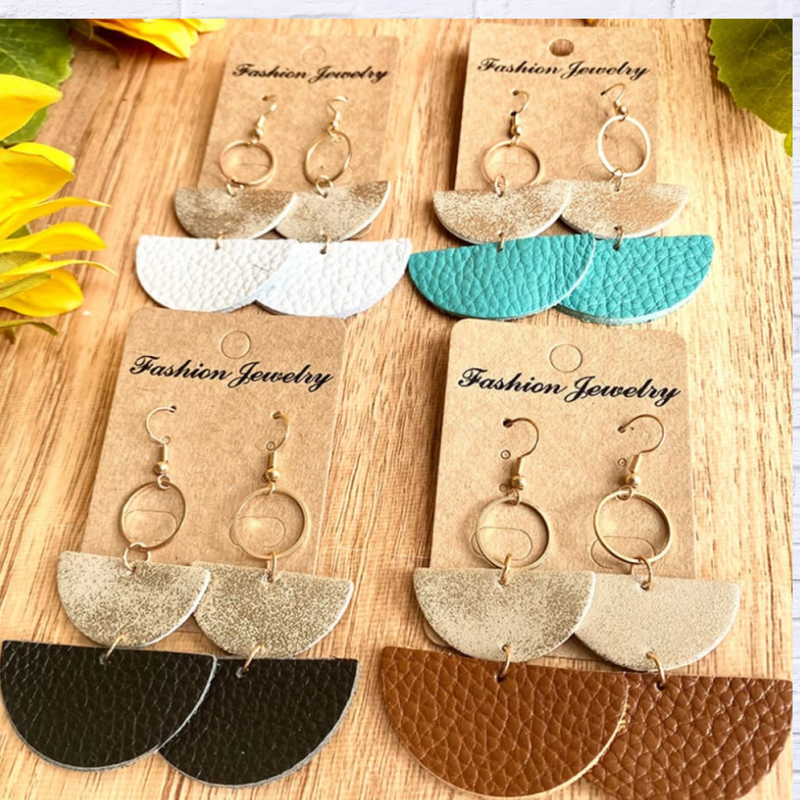 Elegant Geometrical Shape Dangle Earrings
