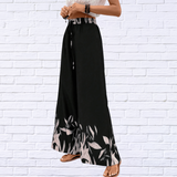 Drawstring High Waist Relax Fit Long Pants