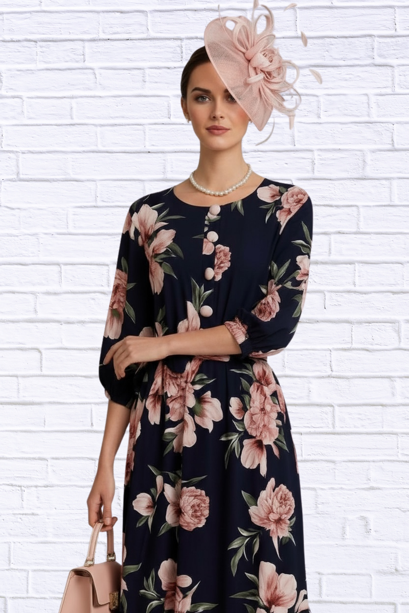 floral midi dress with belt Women's Boho Floral Midi Wrap Dress Long Beach Dress with Belt Ruffle Short Sleeve Swing Summer Dresses (Black, S) at Amazon Women's Clothing store