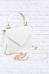 Patent Leather Top Handle Swing Bag
