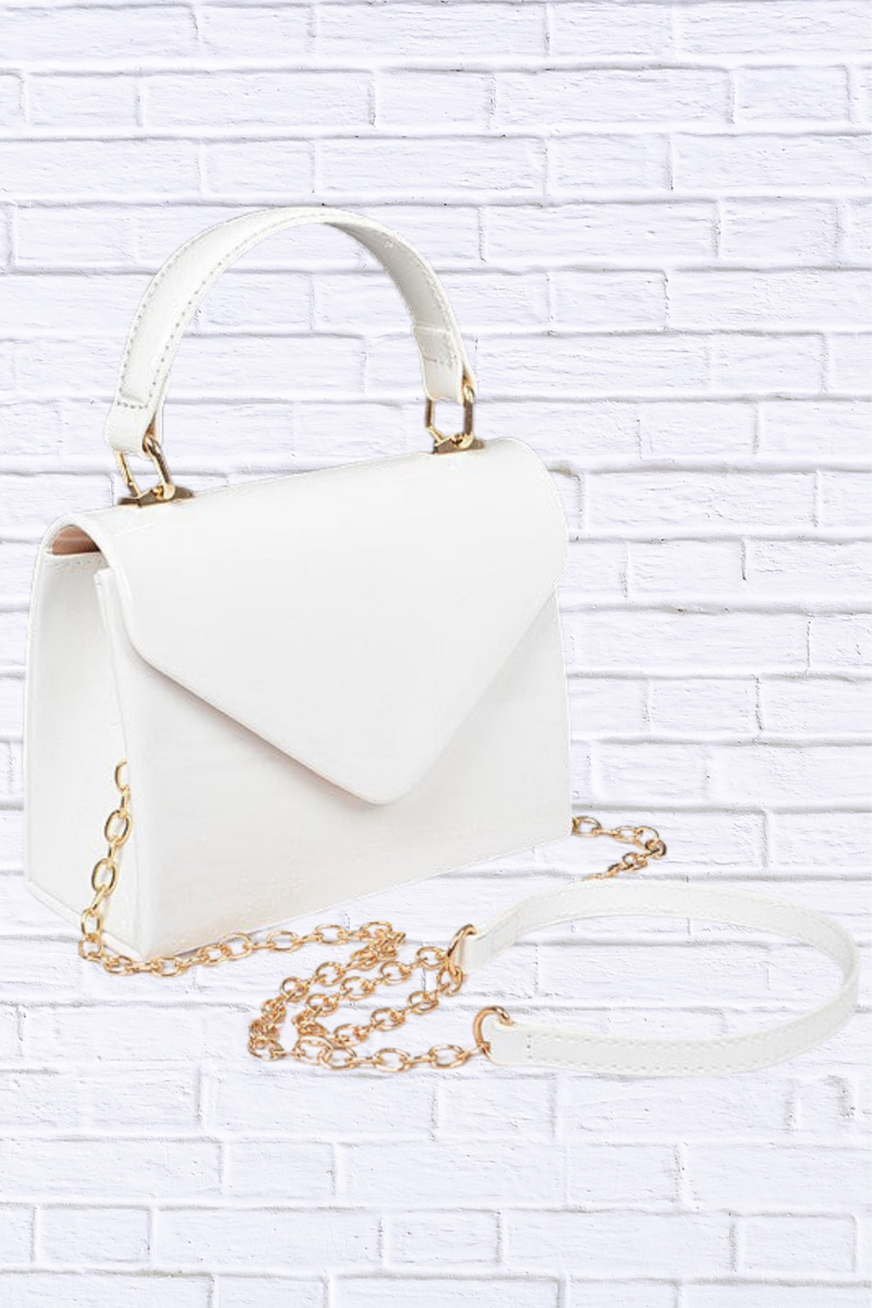 Patent Leather Top Handle Swing Bag