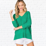 CREW NECK KNIT SWEATER