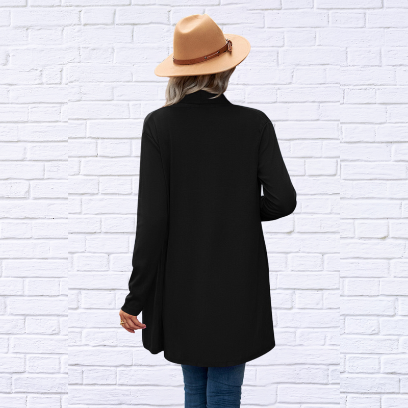 Open Front Light Weight Long Sleeve Cardigan