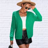 Open Front Long Sleeve Cardigan