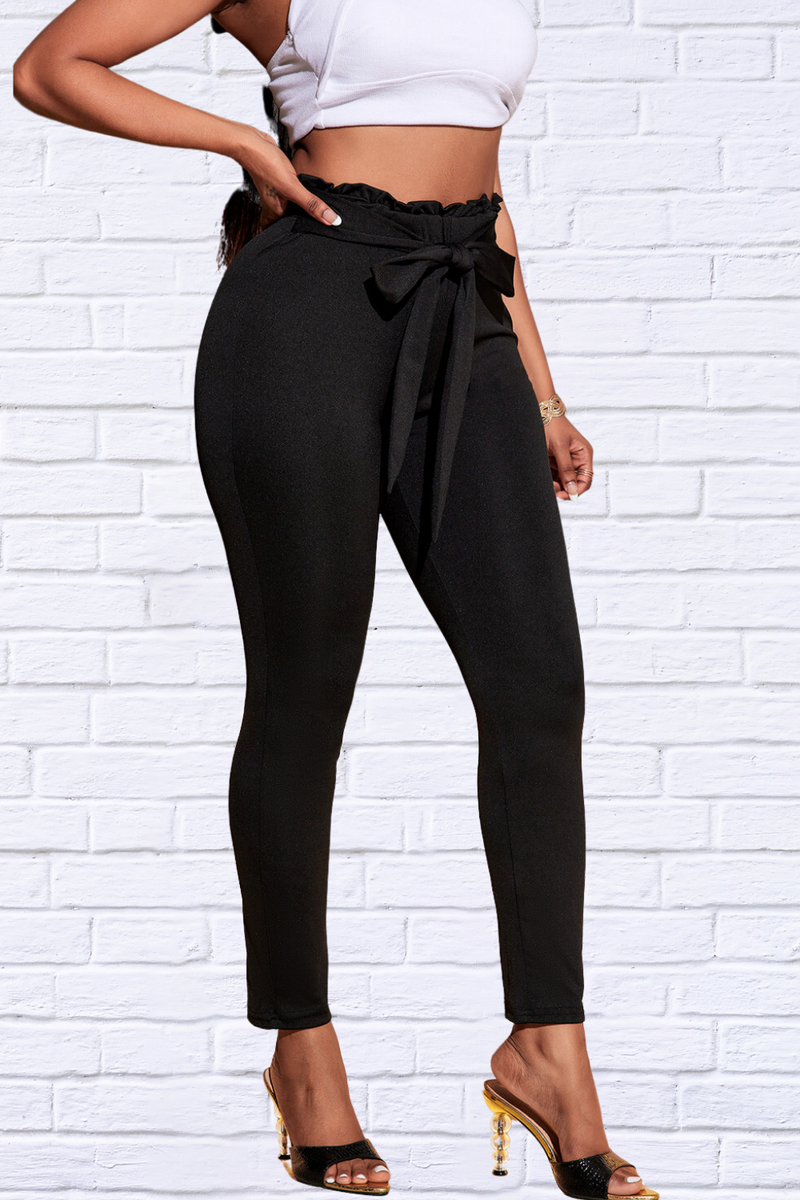 Tie Front Skinny Pants