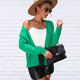 Open Front Long Sleeve Cardigan