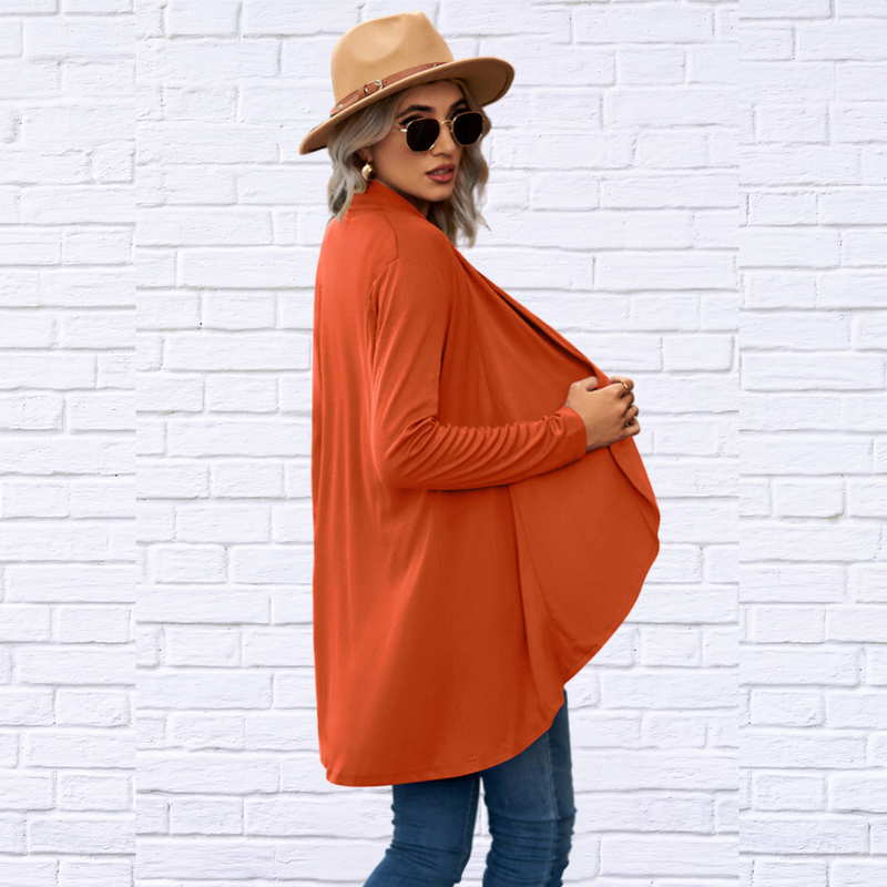 Open Front Light Weight Long Sleeve Cardigan