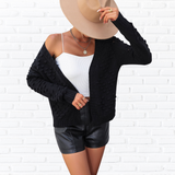 Open Front Long Sleeve Cardigan