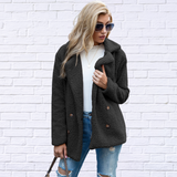 Diva Usa Full Size Women's Sherpa Coat - Stay Stylish and Warm All Winter