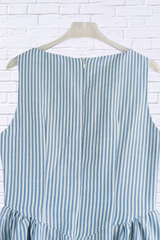 Sleeveless Striped Midi Dress