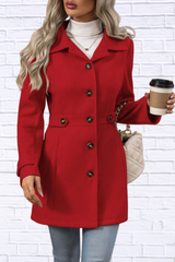 Jamie Collared Neck Button Up Coat