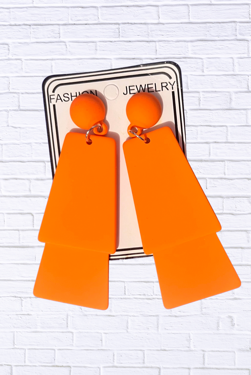 Untitled Bold Geometric Drop Earrings – Statement Fashion Jewelry
