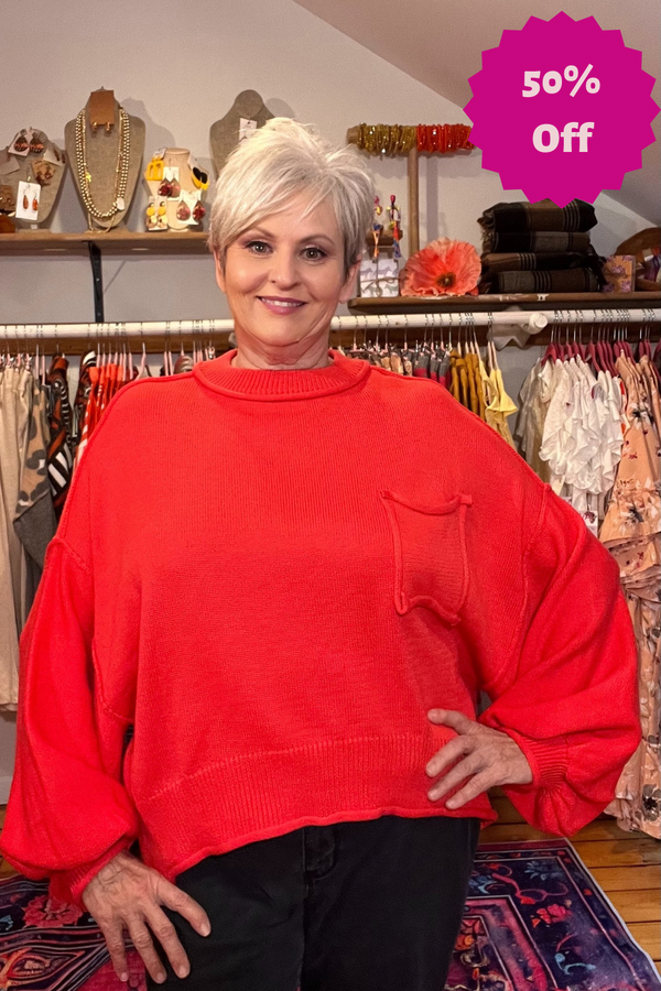 Davi & Dani Round-Neck  Sweater