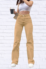 High-Waisted Wide Leg Jeans