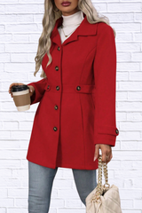 Jamie Collared Neck Button Up Coat