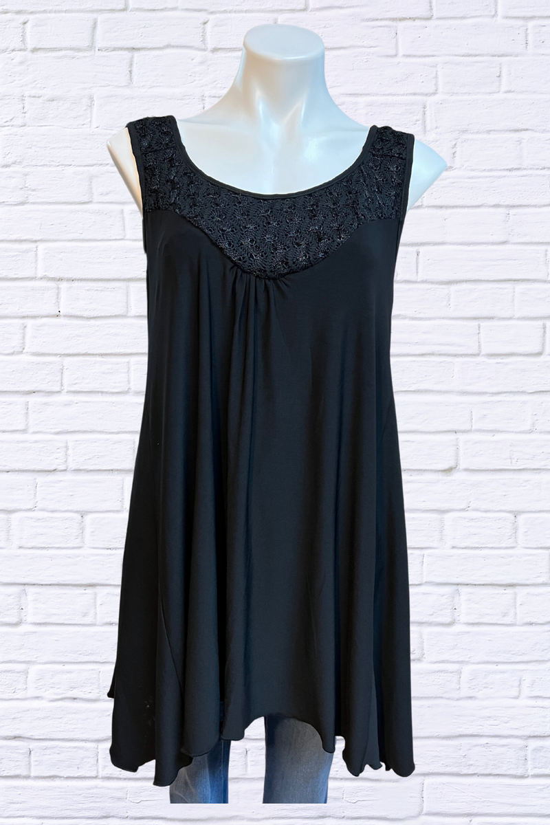 The Floaty Top - Blk | Diva USA
