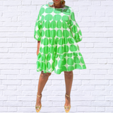 Women's Fashion Boutique- Large Polka Dot Dress - Fun Summer Style | Diva USA