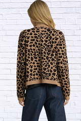 Umgee Leopard Print Button-Down Cardigan
