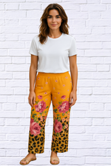 Deniela Sienna print stretch knit leggings