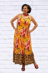 Demi Dress Sheer Flare Strappy Dress