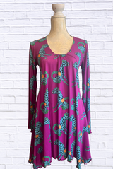 Sibella Pleated Front Long Sleeve Blouse