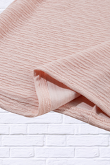 Round Neck Frill Short Sleeve T-Shirt