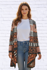 Printed Shawl Cardigan with Fringed Hem – Cozy, Stylish, and Perfect for Layering!