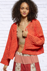 Open Front Cardigan with Crochet Patterns