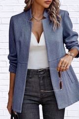 Open Front Long Sleeve Blazer