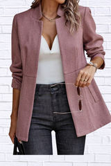 Open Front Long Sleeve Blazer