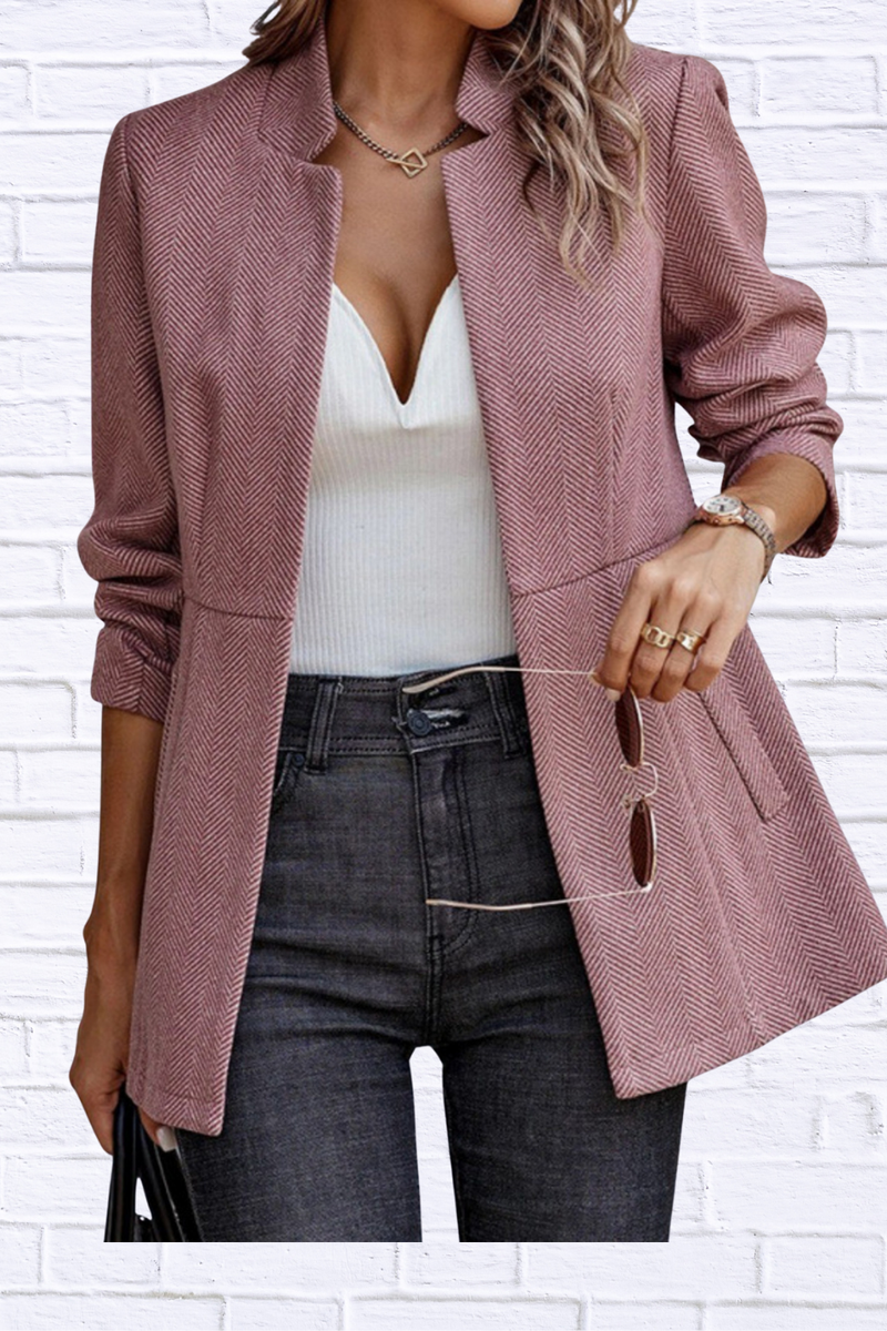 Open Front Long Sleeve Blazer