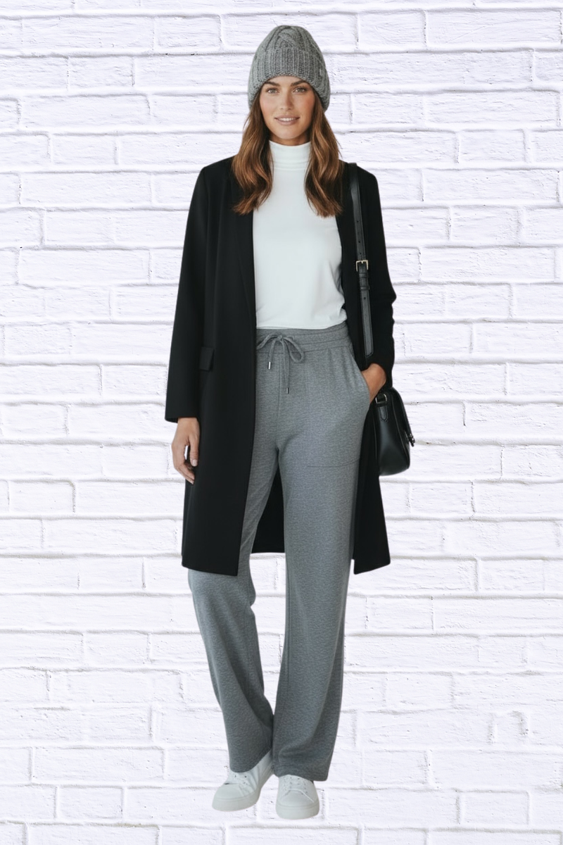 Soft Knit Drawstring Lounge Pants with Pockets – Women’s Relaxed Fit Comfort Wear