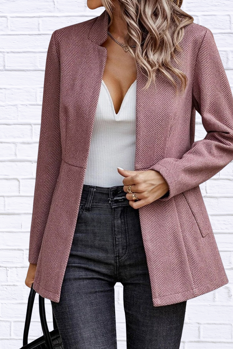 Open Front Long Sleeve Blazer