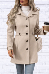 Jamie Collared Neck Button Up Coat