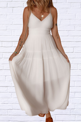 V-Neck High Waist Cami Dress